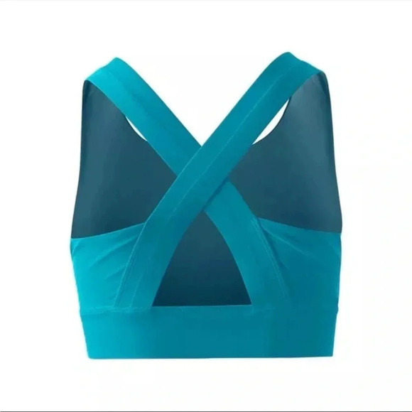 UV SKINZ‎ active Swim Top Bra Women's Size Small Padded Cups Blue Teal UPF 50 - Picture 14 of 15